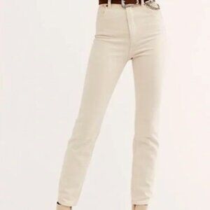 Rolla’s Dusters High Rise Slim Jeans Cream Size 28